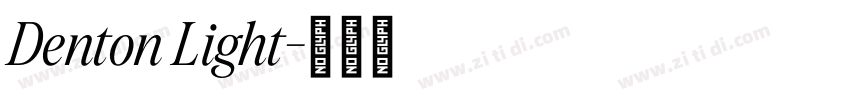 Denton Light字体转换